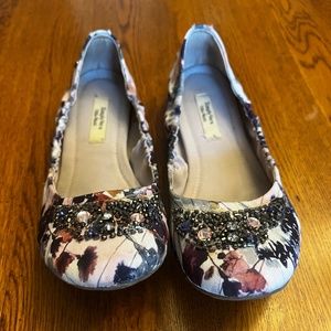 Ballet style embellished flats